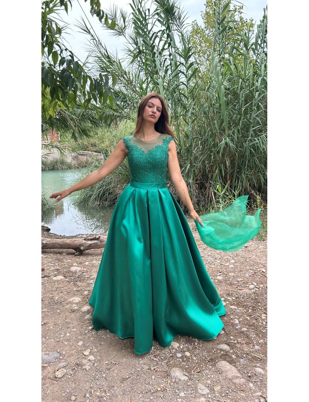 VESTIDO LARGO X&M 84026