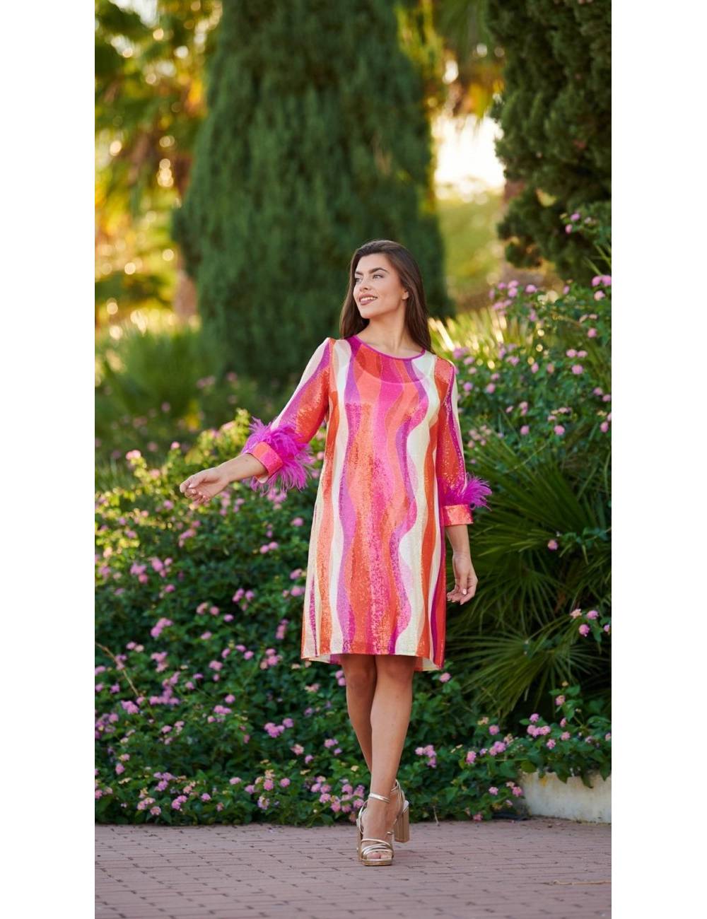 VESTIDO LOLA LUNARES 7811