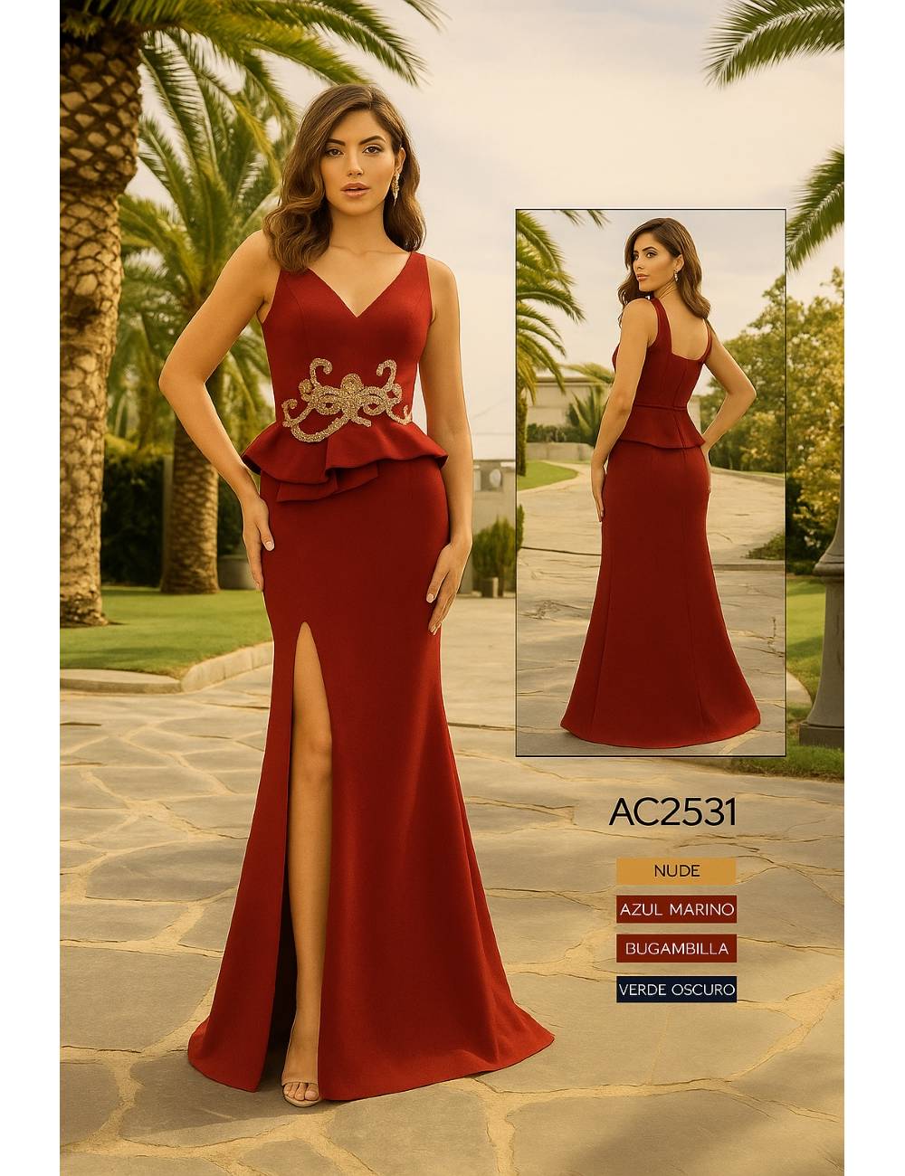 VESTIDO ALMA COUTURE AC2531