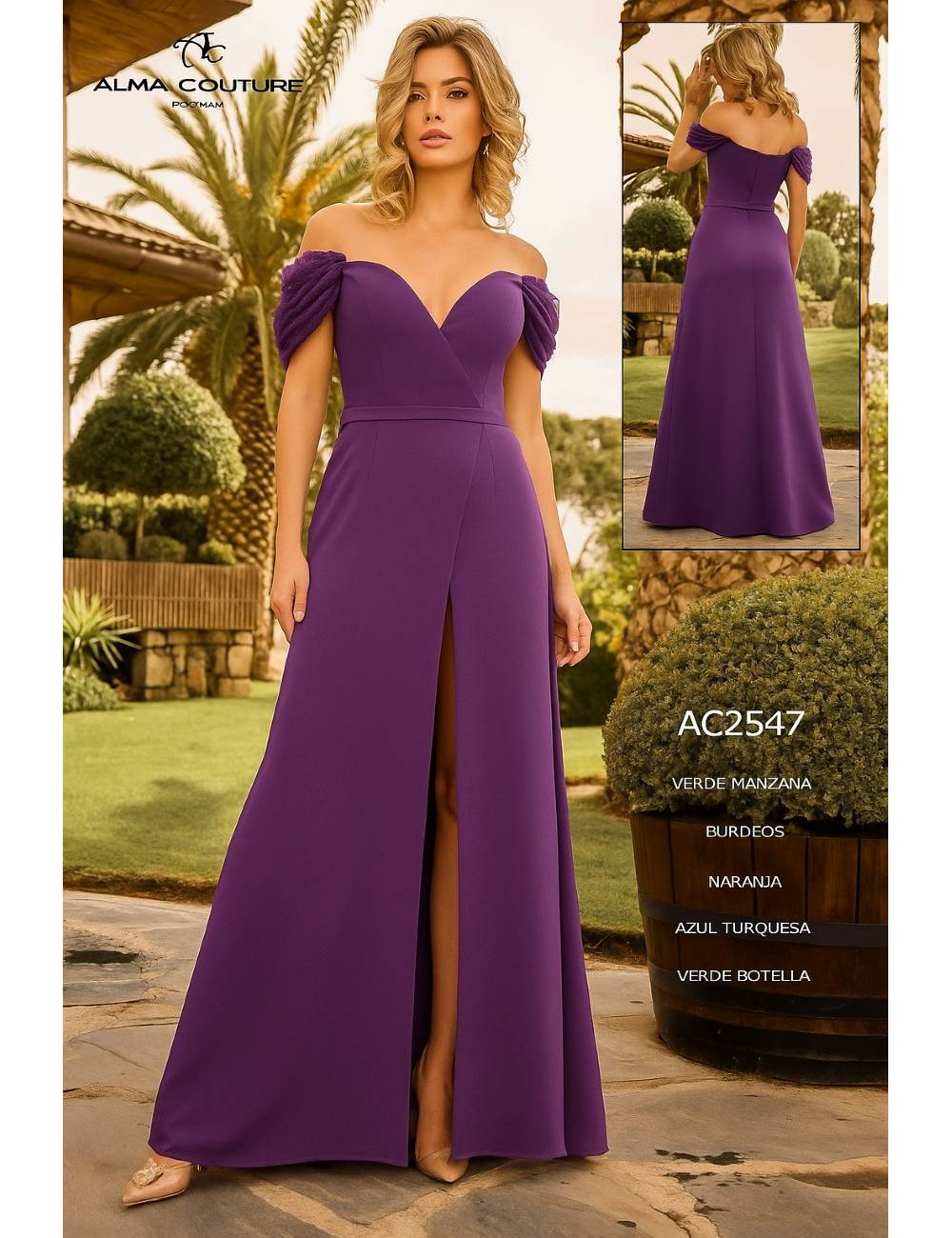 VESTIDO ALMA COUTURE AC2547