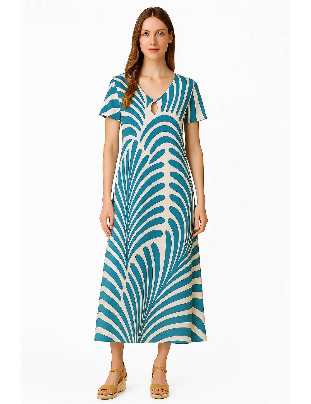 VESTIDO NEW SLEEVE V 1021