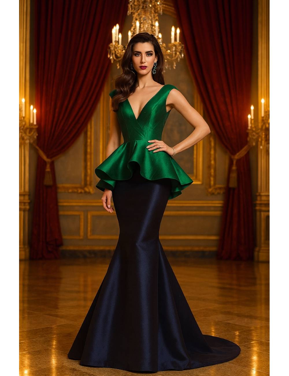 VESTIDO CARMEN CARA TE-409VE