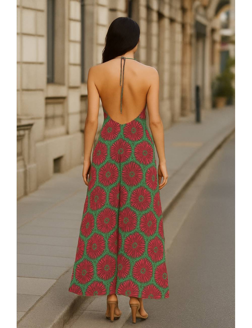 VESTIDO GOLD SILVER PATTI