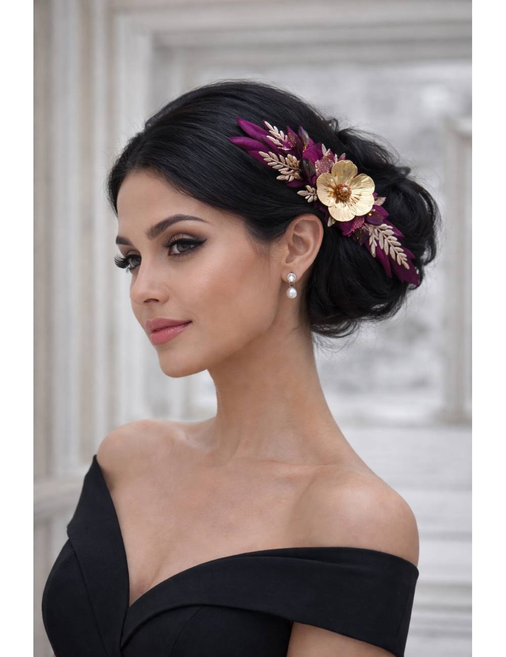 PINZA PLUMA Y COLLAR 701