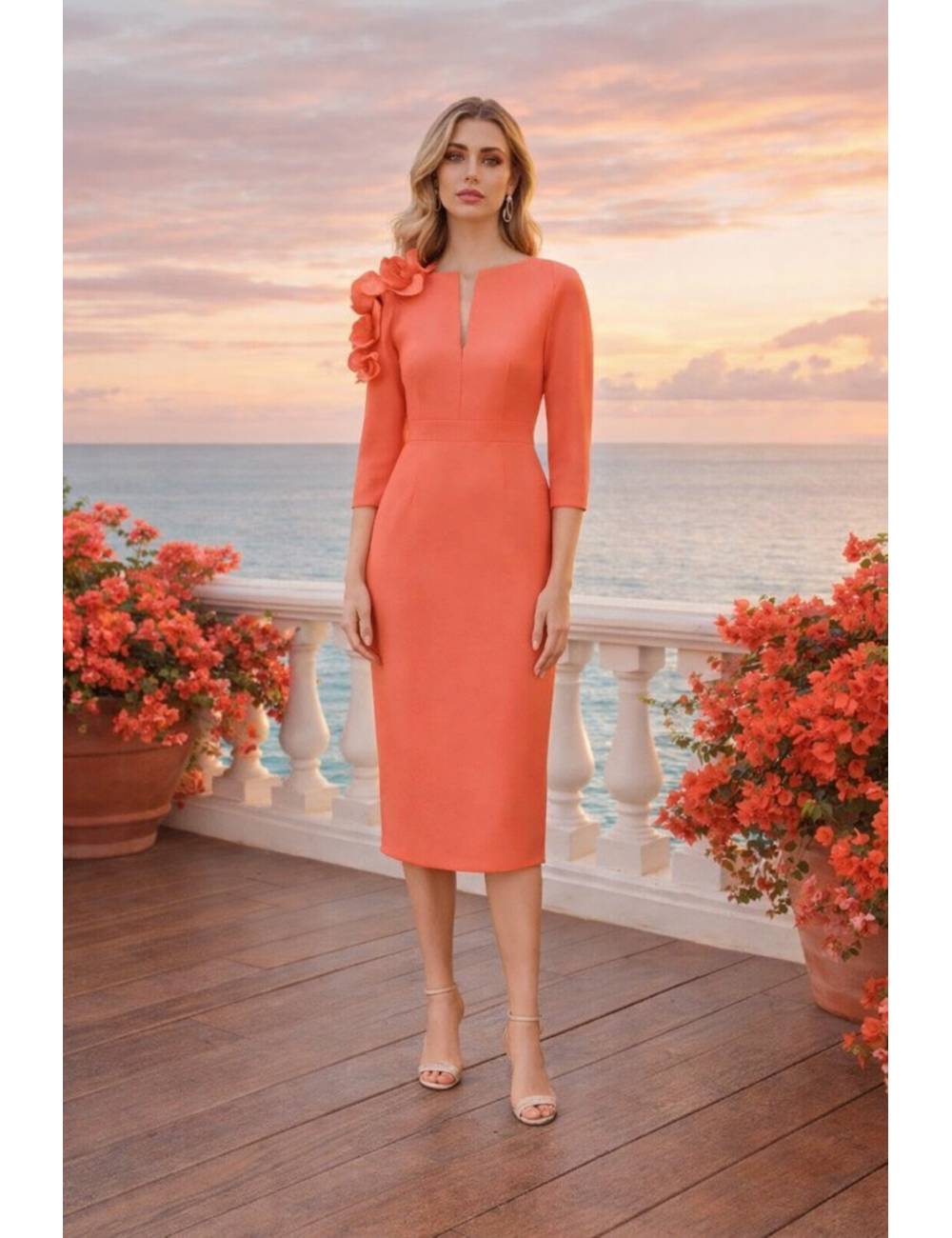 VESTIDO MIDI HERYSA ELBA