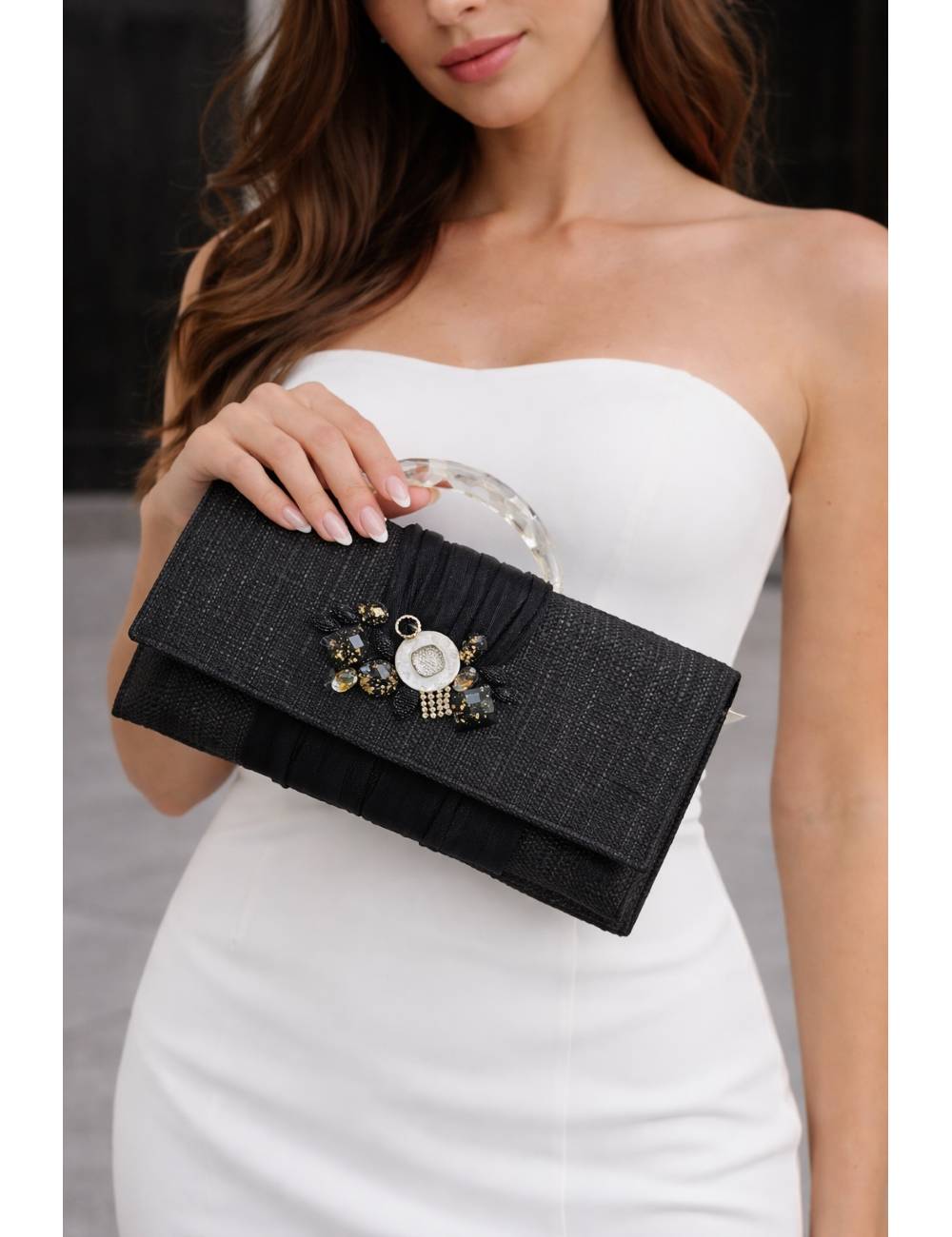 BOLSO PLUMA Y COLLAR 231