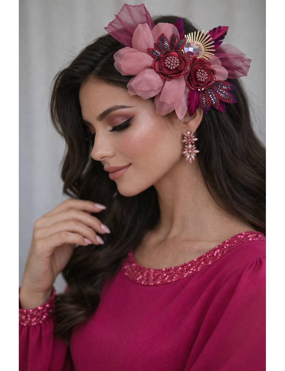 PINZA PLUMA Y COLLAR 717