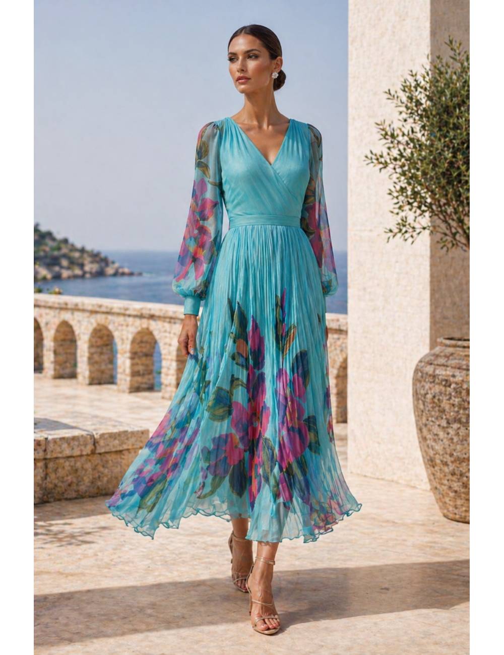 VESTIDO CARLA RUIZ 52704