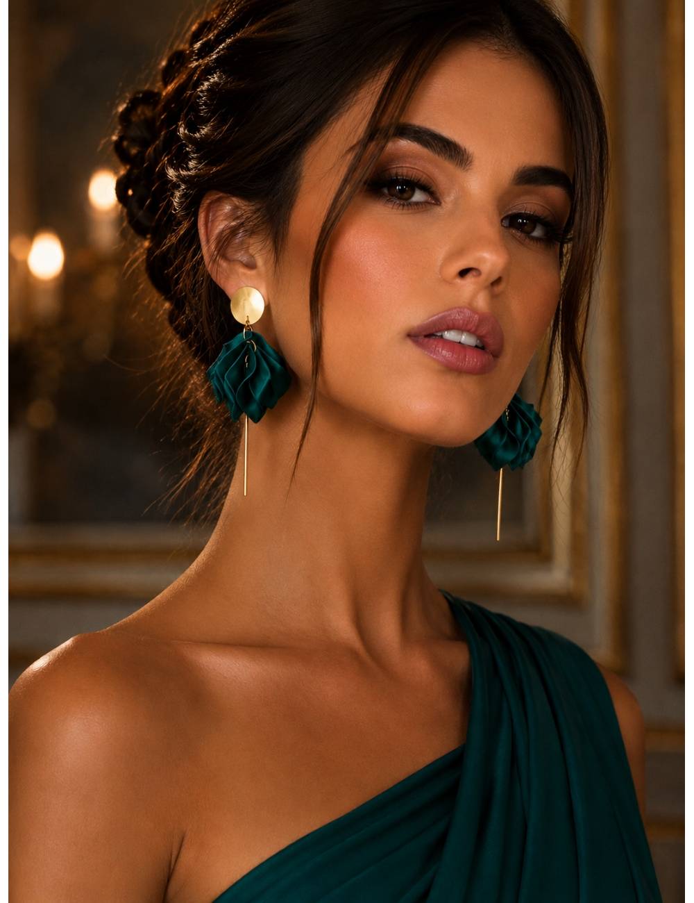 PENDIENTES VERDE