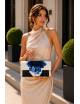 BOLSO PLUMA Y COLLAR NAVY