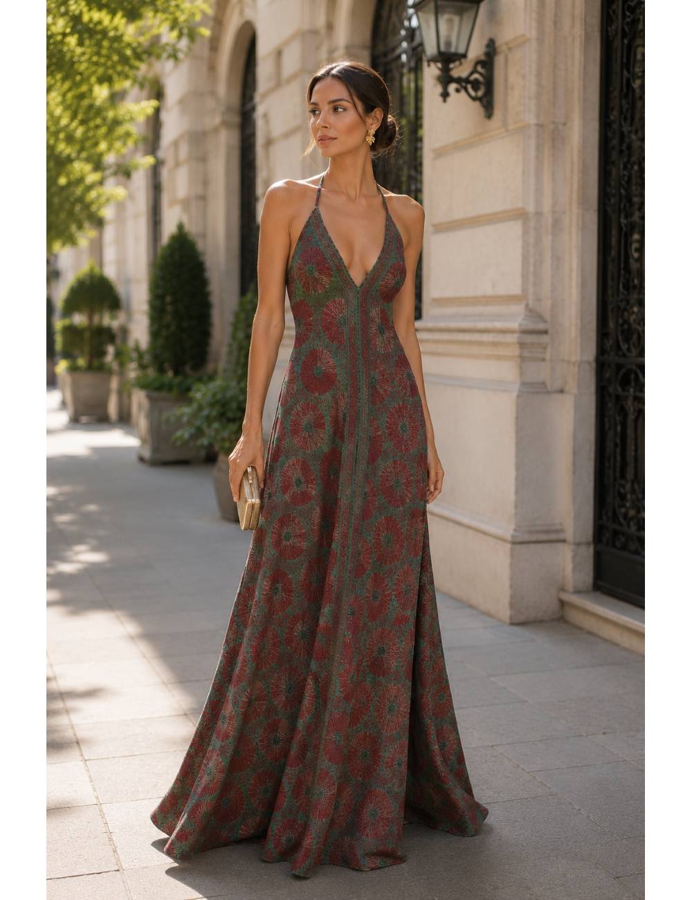 VESTIDO GOLD SILVER PATTI
